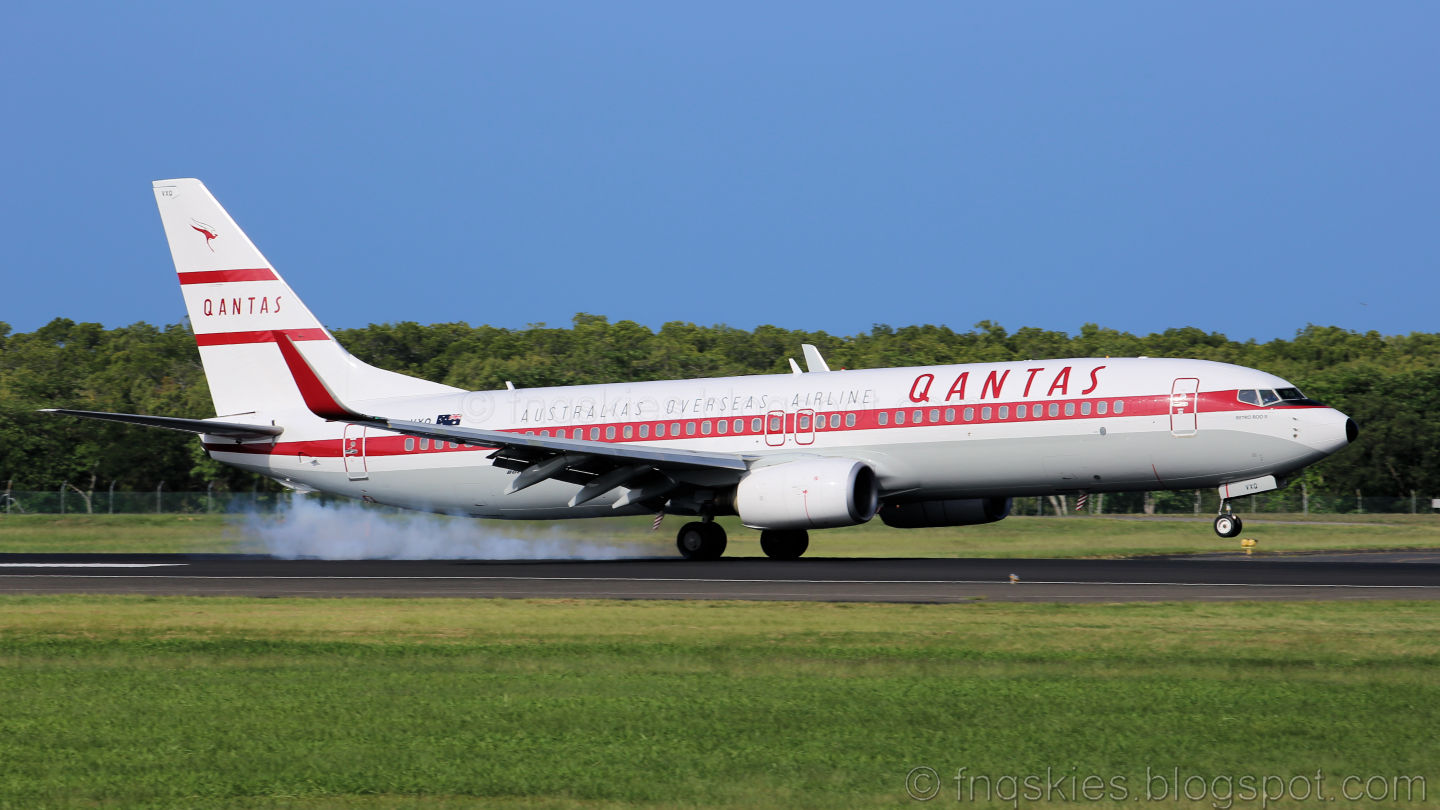 Retro ливрея в честь 95-й годовщины Qantas